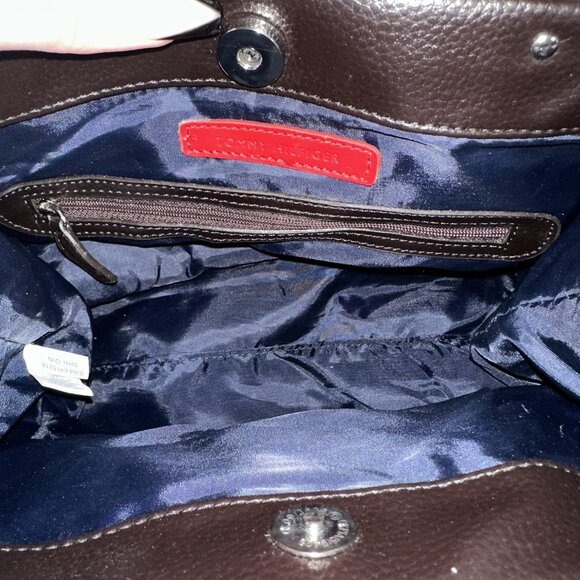 Tommy Hilfiger Brown & Beige Logo Tote Bag With Double Handles - Picture 7 of 8